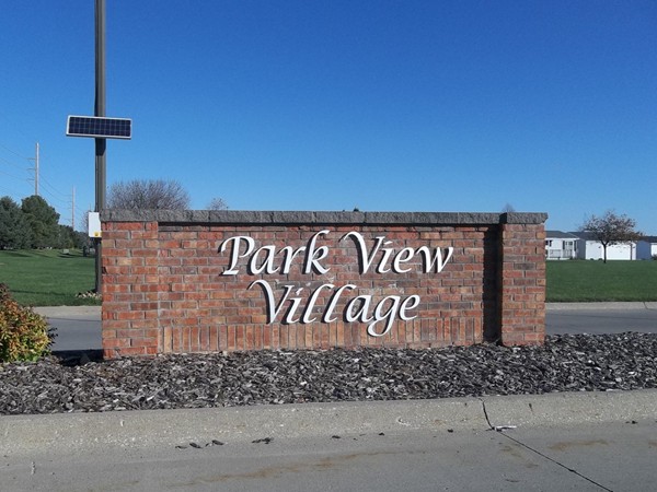 The entrance to Park View Village. Grimes has so much to offer