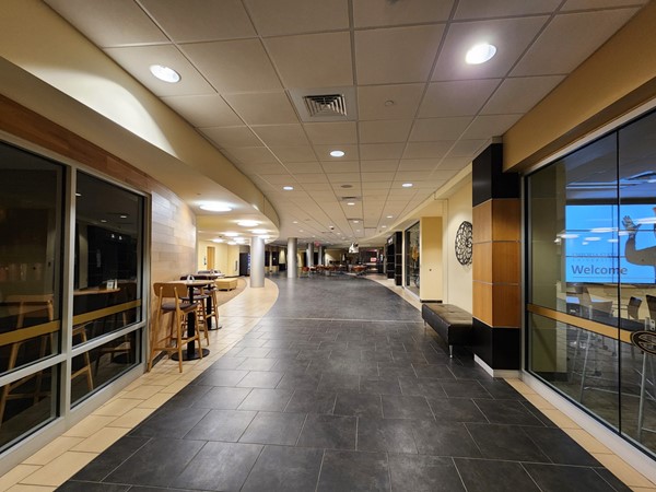 Student areas in ESU's Memorial Union 