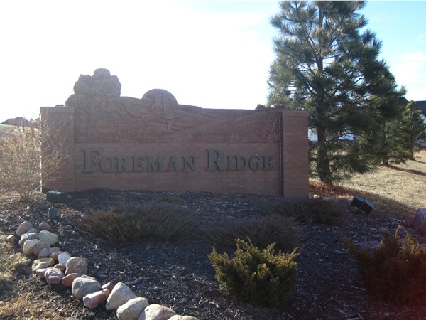 Entrance to Foreman Ridge
