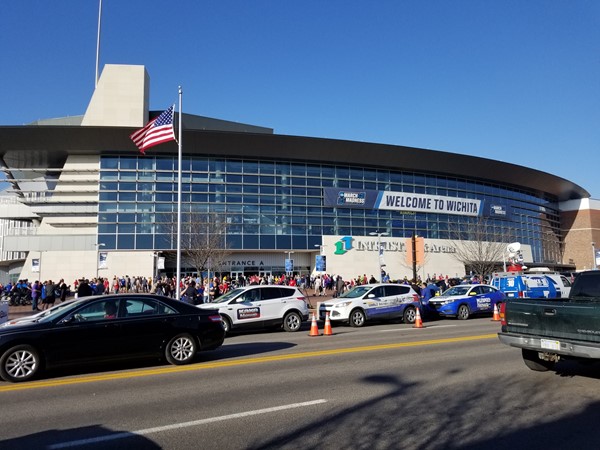 Intrust Bank Arena in downtown Wichita hosts many of the city's sporting events 
