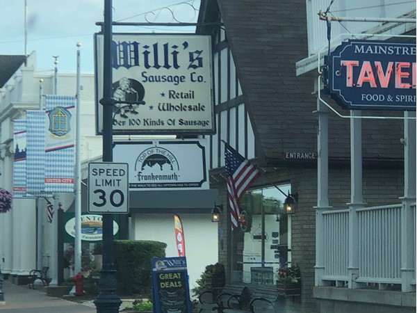 Willi’s Sausage can be found at the north end of town at the top of the hill