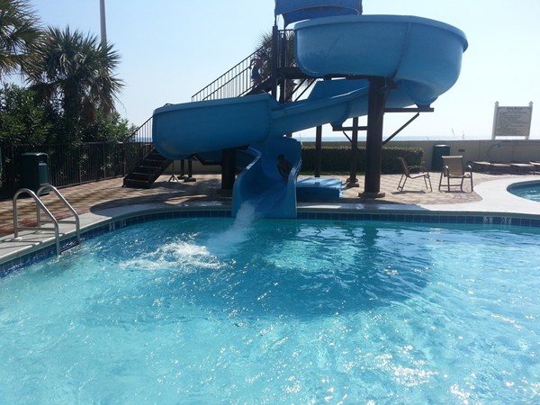Water slide fun at Phoenix West Condominiums