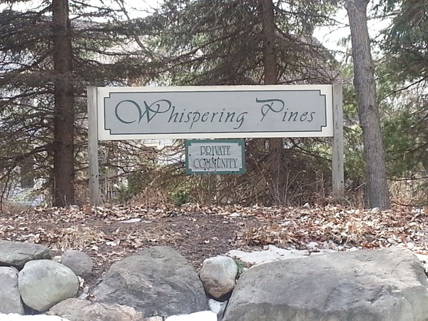 Entryway for Whispering Pines Development