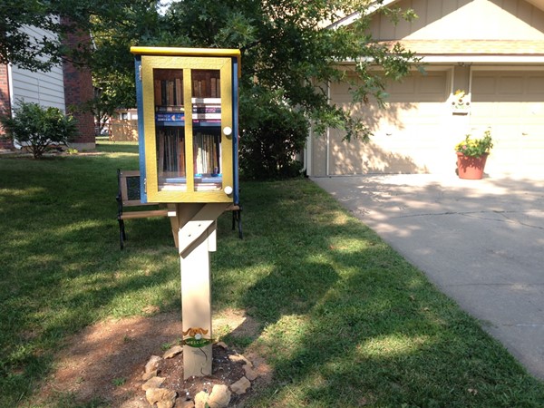 Little Free Library in Prairie Meadows subdivision 
