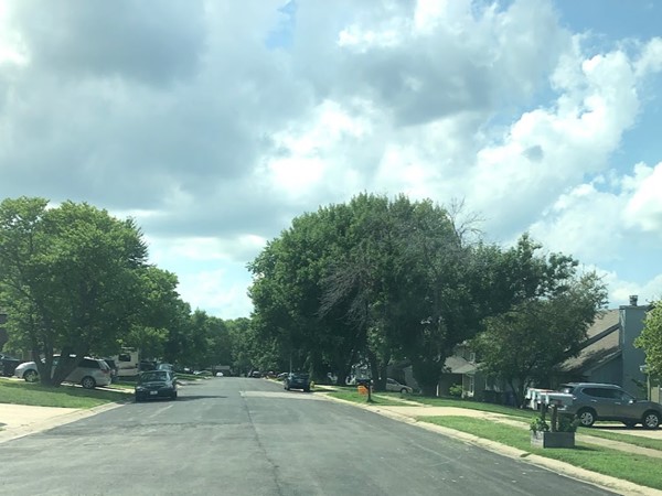 The well-maintained neighborhood of Woodgate