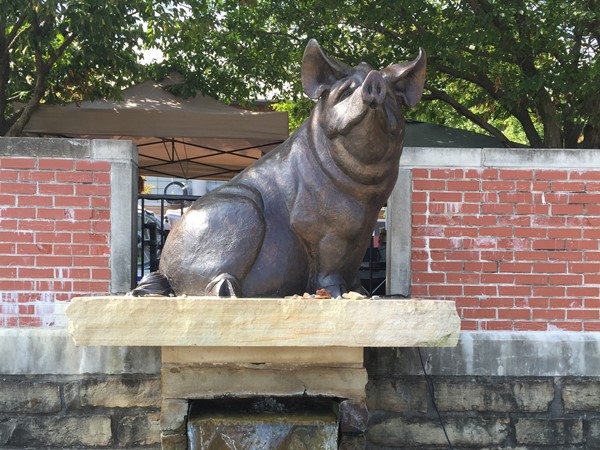 When visiting the Rivermarket in downtown Little Rock, be sure and look for the Rivermarket Pig