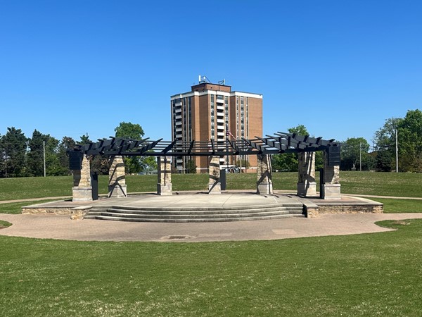 Across from the Old State Bank, this amphitheater hosts many concerts and festivals year round