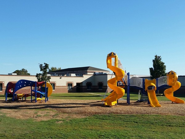 Playground in back of Bellview Elementary, one of three Blue Ribbon Schools in Rogers