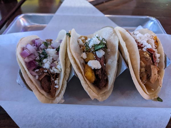 Who doesn't love authentic tacos?? So many tacos to choose from in Hacienda