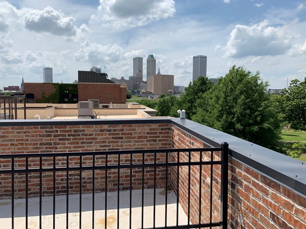 Midtown Tulsa. Condo living at its finest, a rooftop with a view