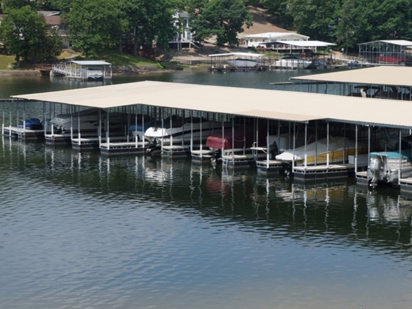 Community docks at The Ledges Condominiums