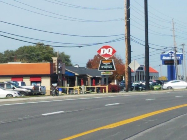 Dairy Queen located next to the high school