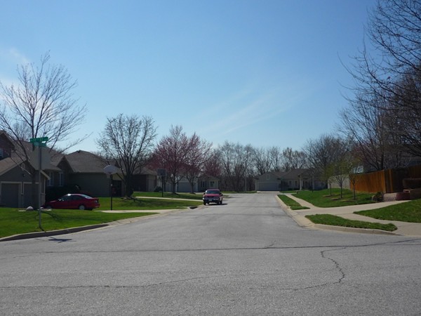 Southwest Southcrest Drive from Southwest 12th Street in Eastman Hills looking west