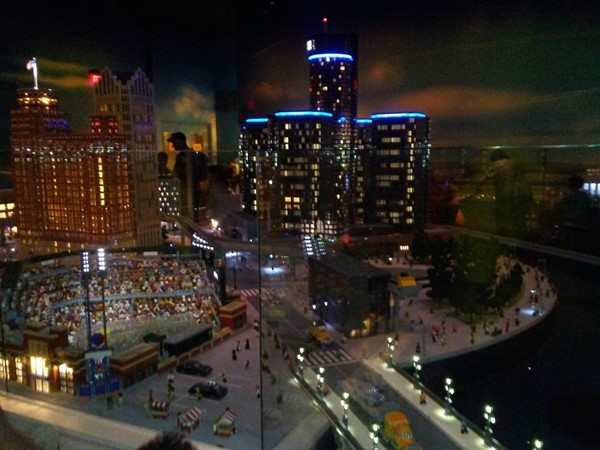 Legoland at Great Lakes Crossing.  Downtown made from Legos