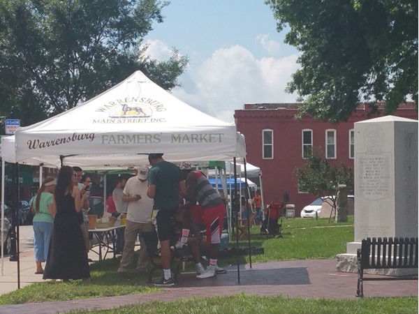 Warrensburg Farmers Market is located on the Johnson County Court House square