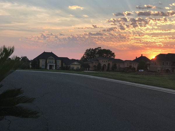 Breathtaking sunset amid custom built homes along Red River.  Avg List Price today Is $724,450 