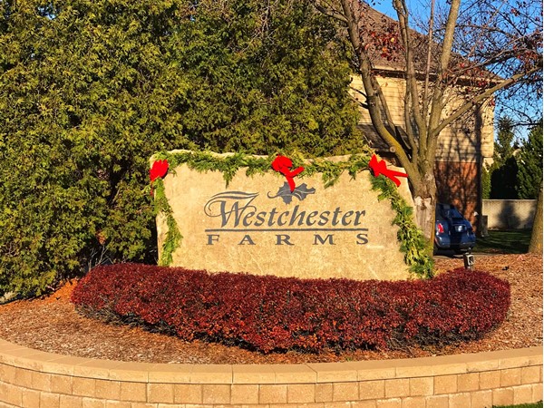 Westchester Farms entrance - Hall Road/M-59 west of Heidenreich Road