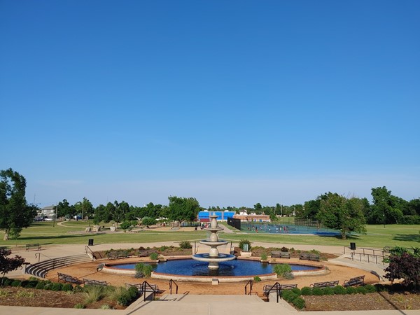 Memorial Park looking east