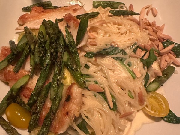 Creamy pasta perfection at The Metro in Nichols Hills—yes, please!