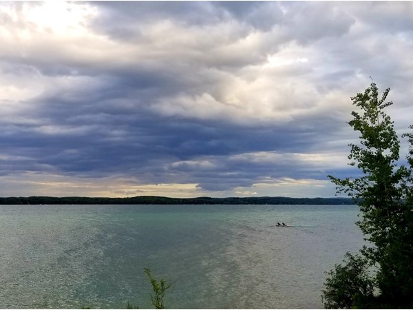 A view of Torch Lake never disappoints even on the cloudiest of days