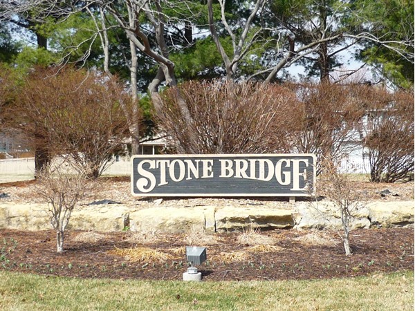The sign at the entrance to Stonebridge 