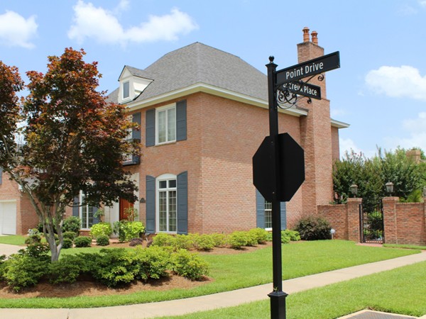 Beautiful landscaping and gorgeous homes are features at Point Place