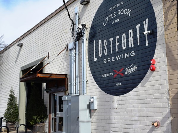 Lostforty Brewing is a popular micro brewery just east of downtown Little Rock