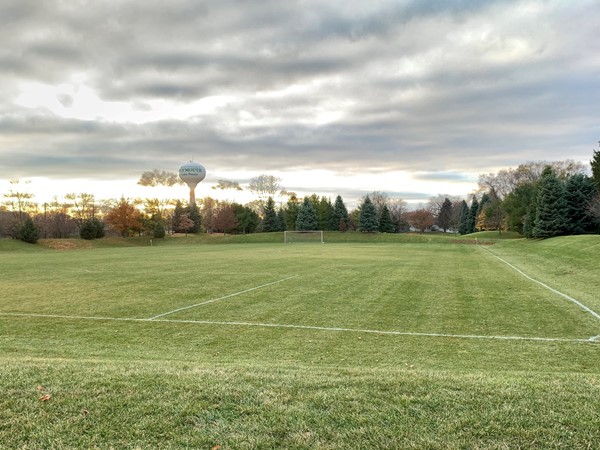 Lake Pointe Soccer Park has two fields and a walking path 
