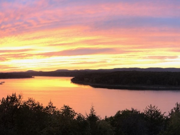 Beautiful sunsets. Kings River meets main channel. Table Rock Lake living