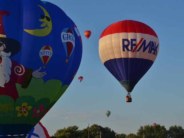 Balloon Festival at Hudsonville Fairgrounds put on by RE/MAX. Proceeds to Children's Miracle Network