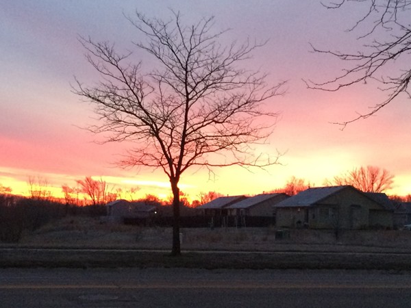 Definitely the land of Ahs this morning!  What a gorgeous sunrise