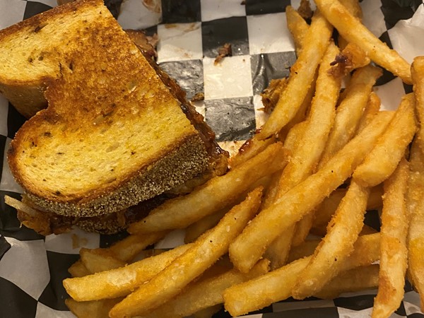 You have to try Kozaks Grilled Cheese Brisket Sandwich