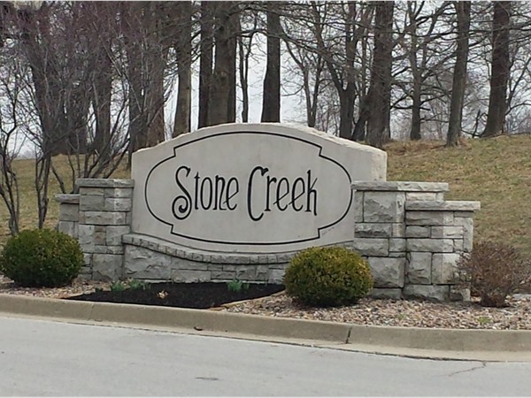 Stone Creek is a beautiful place to live with walking trails and in close proximity of Lake Jacomo.