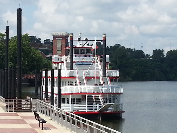 The "Harriott 2" on the river.  Great for dinner cruises and parties!