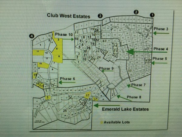 Ever wonder how Club West is divided? Includes Emerald Lake