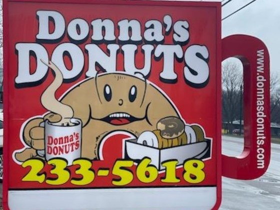 Donna's Donuts! The go-to donut shop in the Flint area! Love the nutty donuts
