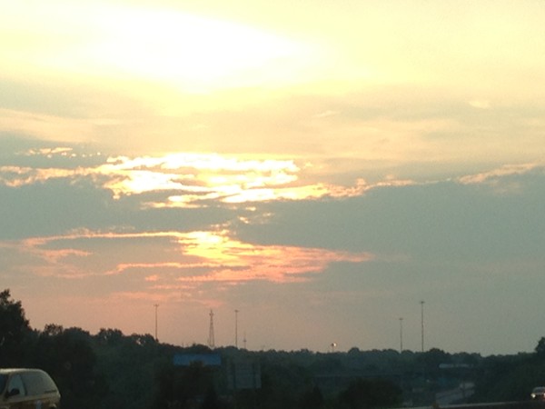 August sunset in Kansas City