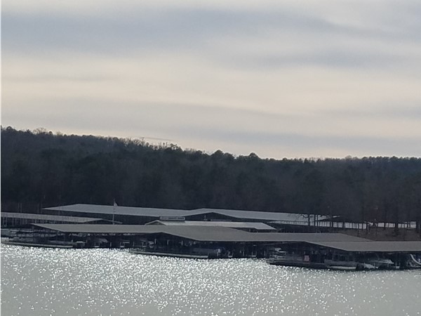Lacey's Marina located in "The Narrows" on Greers Ferry Lake
