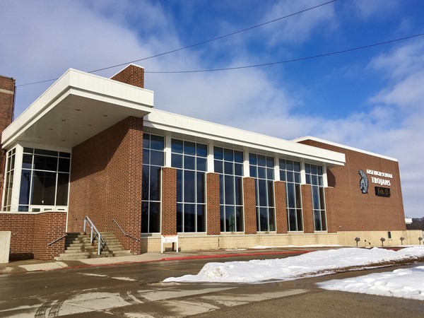 Waterloo East High School offers a welcoming sight for students, teachers, staff and visitors