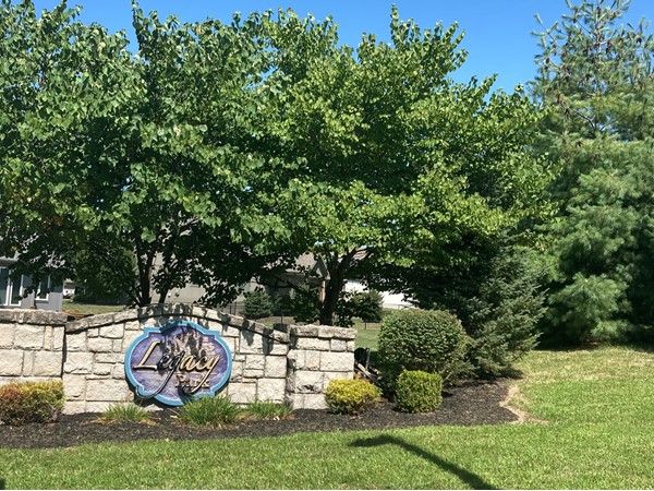 Entrance to Legacy Park subdivision in Liberty, Missouri 