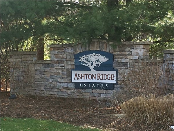 Ashton Ridge Estates entrance