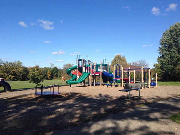 Scheid Park offers a great place for kids to play and pavilions for parties 