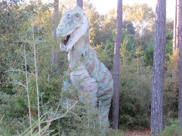 Oh, and there are dinosaurs hiding among the trees 