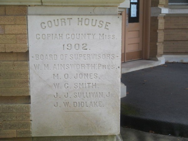 Historic court house dated 1902 in the center of the square in Hazlehurst