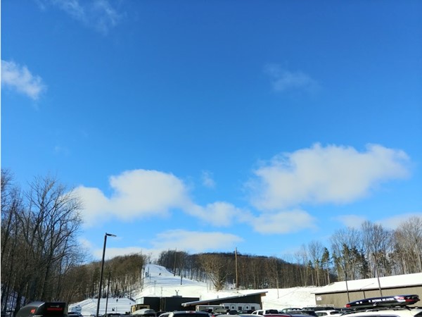 A blue sky day for downhill skiing at Traverse City's redesigned Hickory Hills