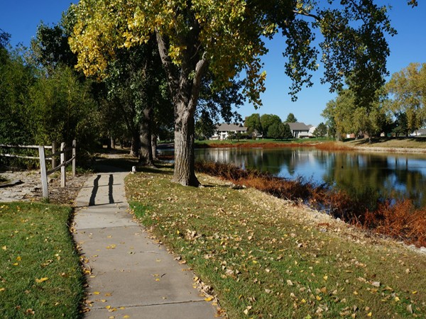 Enjoy this gorgeous fall day by walking along the lake at Bay Country