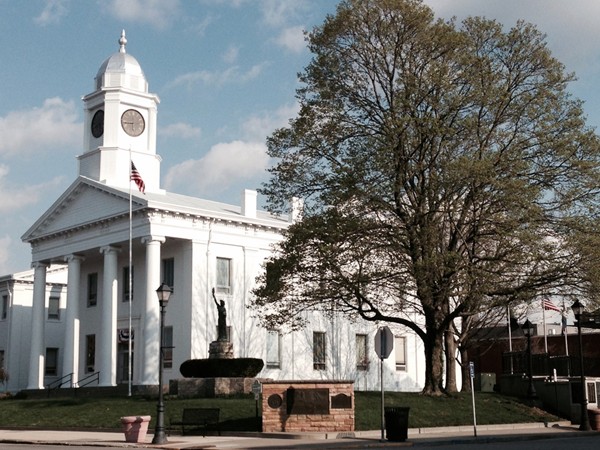 Historic Lafayette County Court House located on the square in Lexington 