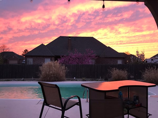 Beautiful sunsets in Whispering Hills Estates