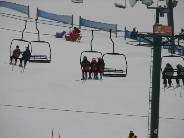 Grand Blanc High School Ski Team at Mt Holly Ski meet.