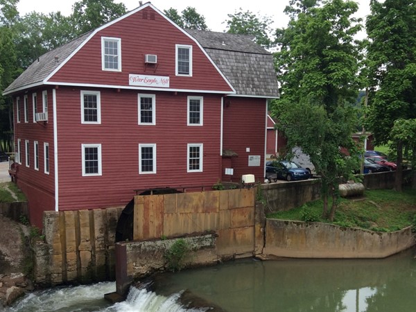 Nice view of historic War Eagle Mill 